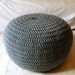 Pouf Crochet big - gray