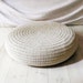 Crochet stool cover - ecru