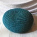 Floor Cushion Crochet - peacock