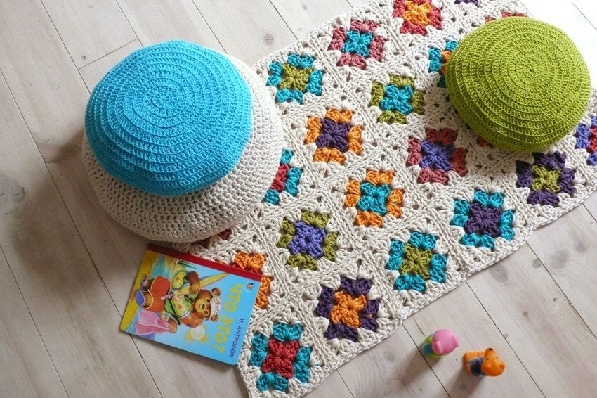 Pillow Ball Crochet Granny Square