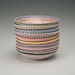 Stripes and Dots Bowl Small Hand Painted