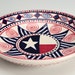 Pasta Bowl Americana - 9" Hand Painted Serving and Personal Bowl Dinnerware