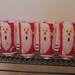 Vintage Mid Century Santa Claus Beard Beverage Drinking Glasses