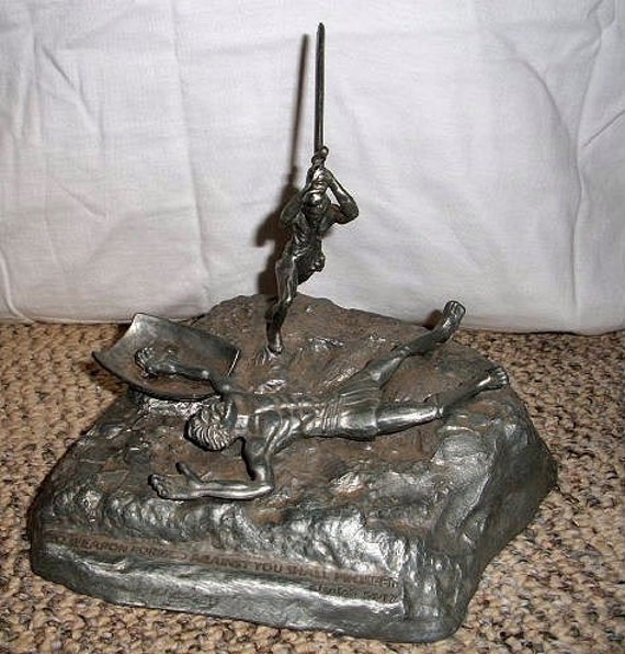 YAACOV HELLER Pewter Sculpture Signed by Artist / Numbered