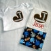Baby Boy 2 Piece Gift Set, Personalized Bodysuit and Burp Cloth, Sport's Life Football