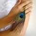 Brass Peacock Ring