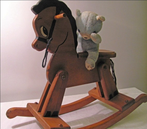 Vintage Babys First Rocking Horse
