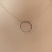 Simple Sterling Silver Circle Pendant Necklace