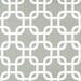 Home Decor Fabric Yardage- Geometric Lattice - Gray and White - 1 Yard