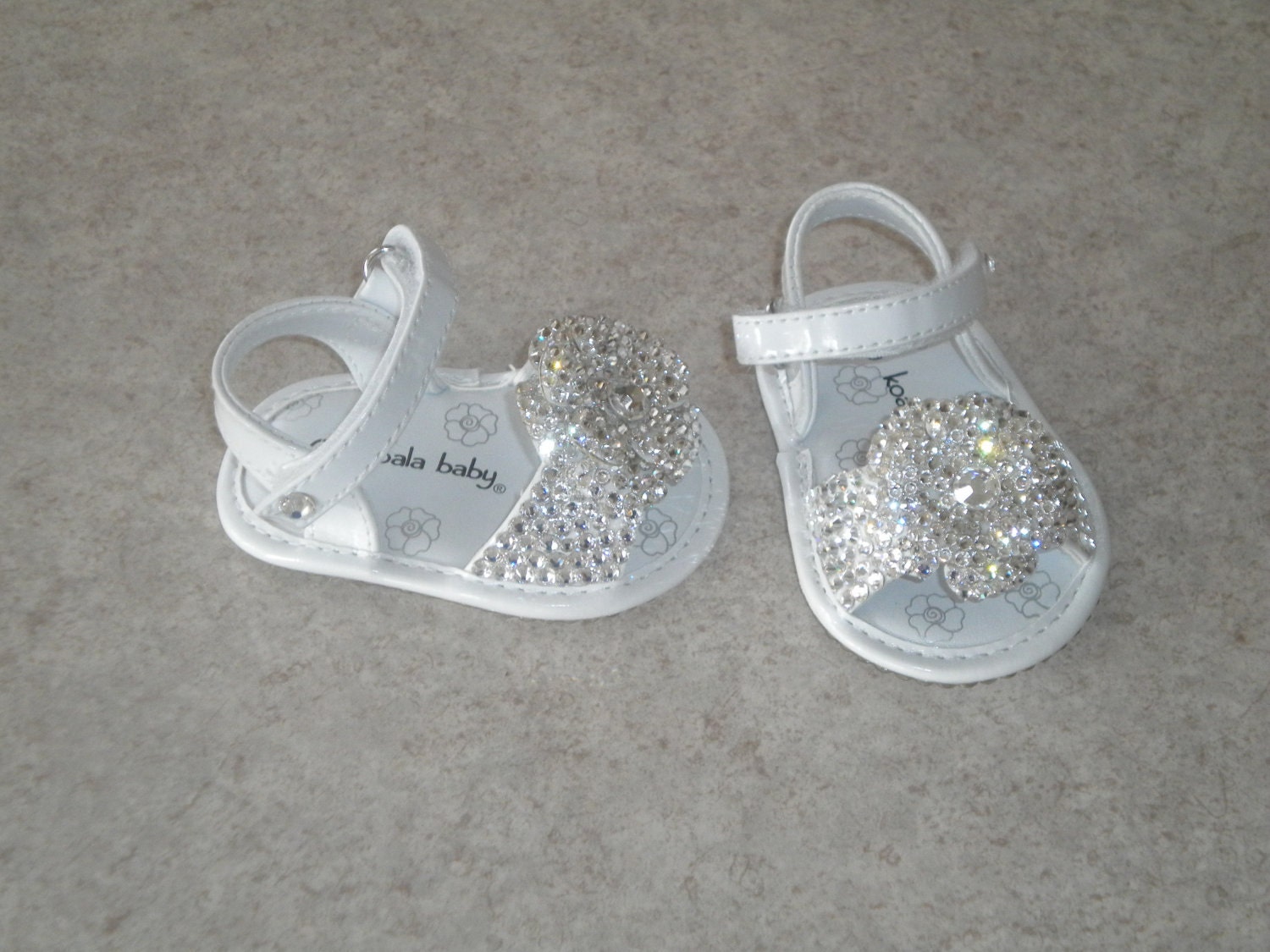 Baby Girls BLING Shoes Flower Sandals with Swarovski