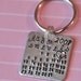 Personalize Your Day calendar keychain... hand stamped aluminum