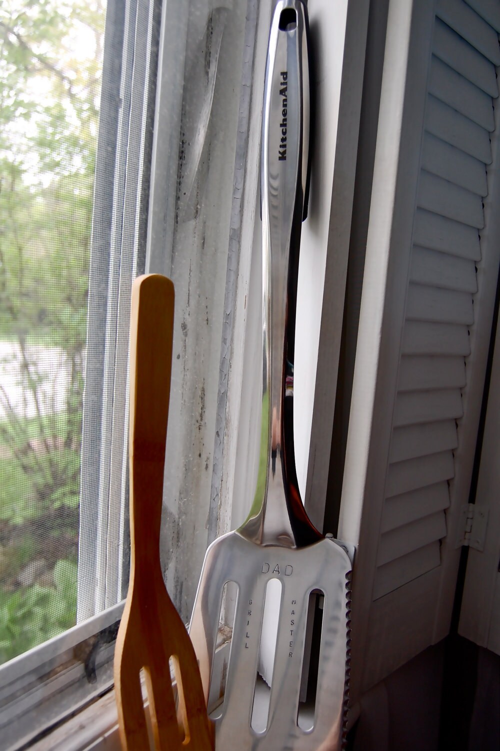 Personalized Grill spatula Hand stamped