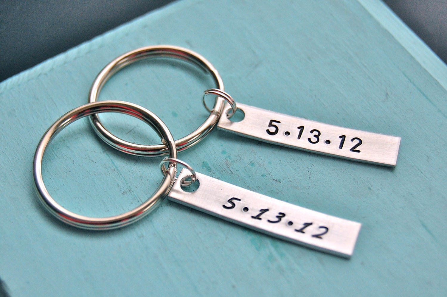 Anniversary gift for the couple hand stamped tag by LoreleiVella