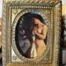 Use Code (15PERCENTOFF) Moving Sale Early Vintage Gold Gilt Metal or Chaulk Frame Square Oval Art Work Frame