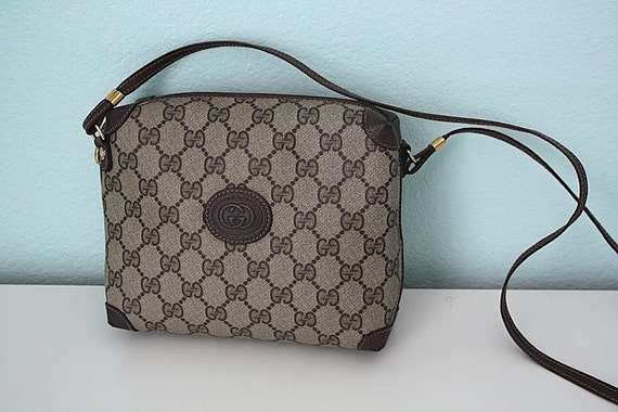 Authentic Vintage Gucci logo CROSS BODY bag by LaFemmeVintage