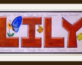 Items similar to Personalized Name Art on Etsy