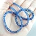 Reserved - Kyanite Rondelles AAA Gemstone Beads - 3-4.5mm - 4 inch strand