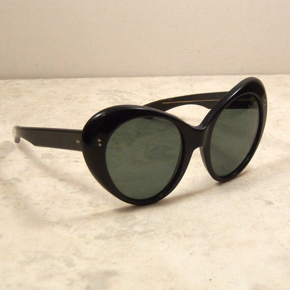 1960 S Sunglasses Mod Black Oval