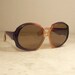 1970's Sunglasses Oversized Amber Frame France