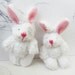 LAST: 1pc Extra Fluffy White Rabbit Miniature Toy