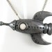 Retro Space Rocket, Necklace, Handmade