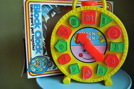old timer clock toy