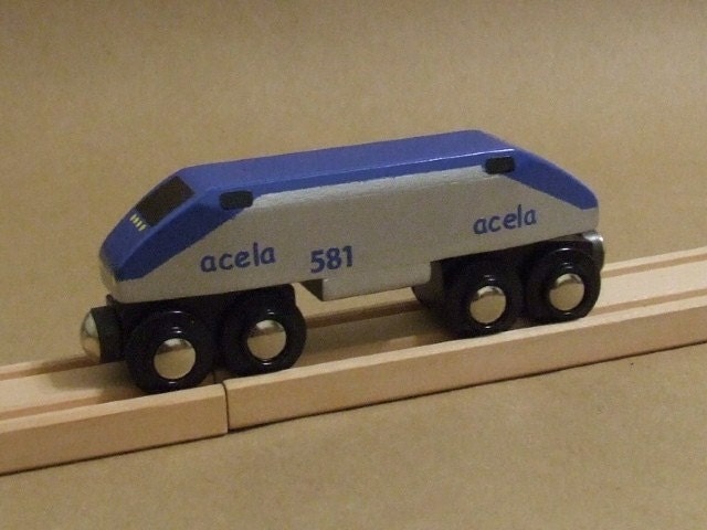 AMTRAK SERIES HHP-8 ACELA LOCOMOTIVE by choochoorailway on Etsy