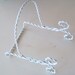 vintage Rustic White Metal Frame/Plate Stand