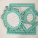 Shabby Chic Picture Frames Set Picture Frames Aqua Turquoise Ornate Frames Beach Wedding Decor