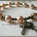 Catholic Rosary Saint Bracelet, St. Therese Rosary Bracelet w/ Catholic Medals