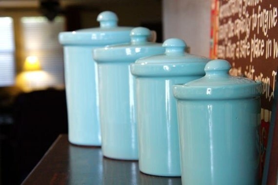 Teal Ceramic Canisters 4   Il 570xN.153030454 