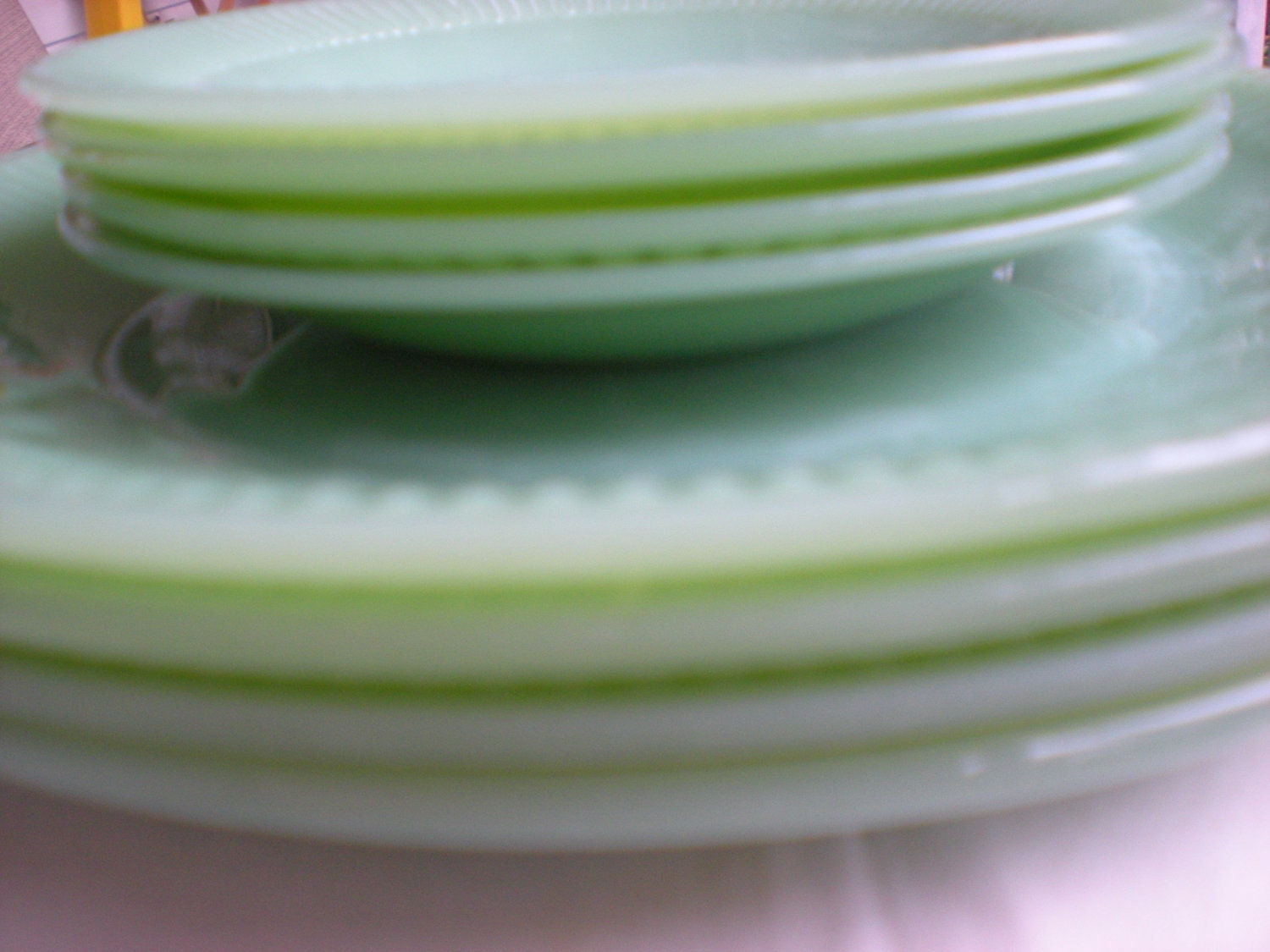 Vintage Jadeite Dishes Jane Ray on Sale