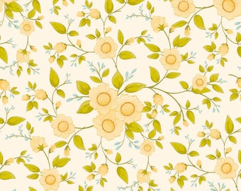 Daydream Cream Daydream Floral by Stitch Studios for Riley Blake, 1/2 yard