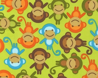 Urban Zoologie Bermuda Monkeys for Robert Kaufman, 1/2 yard