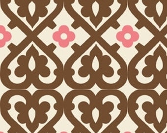 Indian Summer Cream Damask by Zoe Pearn for Riley Blake, 1/2 yard