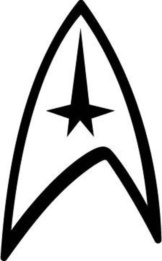 4 Star Trek Logo Vinyl Decal