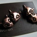 Kitty cat friendship earrings surgical steel post