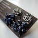 Pearl cluster titanium post earrings