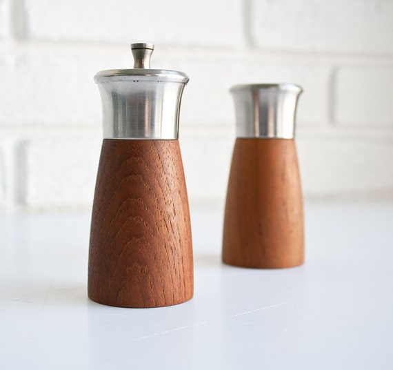 Teak Peugeot Salt & Pepper Shakers