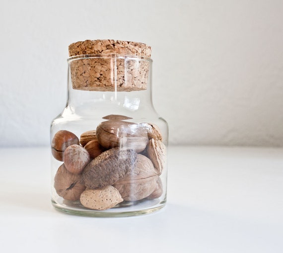 Glass & Cork Storage Jar