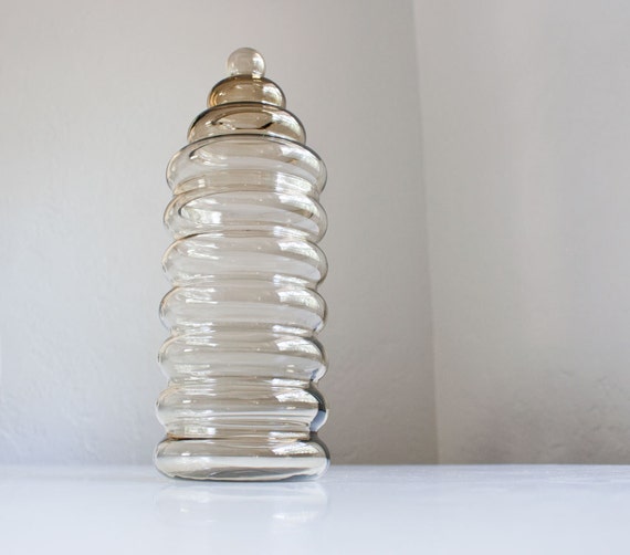 Vintage Danish Modern Holmegaard Glass Jar