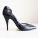 Vintage Black Spanish Leather Heels