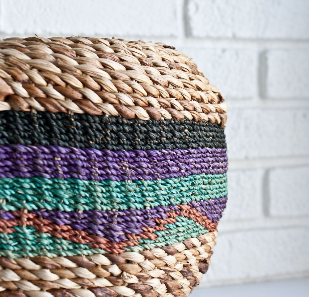 Woven Southwestern Sisal Basket