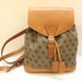 Vintage Dooney and Bourke Canvas & Tan Leather Trim Backpack