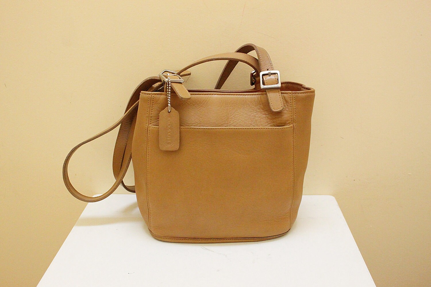 Vintage Coach Light Tan Color Shoulder Bag . by grassdoll on Etsy