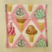 Reusable Ecofriendly Snack Bag - Ice Cream on Pink - Ready to Ship