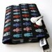 Nerd Herder gadget wallet in Robots for iPhone, Droid, iPod, camera, earbuds, SD cards, USB, batteries, guitar picks, IDs, cards