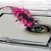 Feather False Eyelashes - rave, hot pink unicorns - Eyelash Jewelry