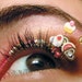 Cupcake Eyelash Jewelry - false eyelashes with chocolate, strawberry, and vanilla sweets
