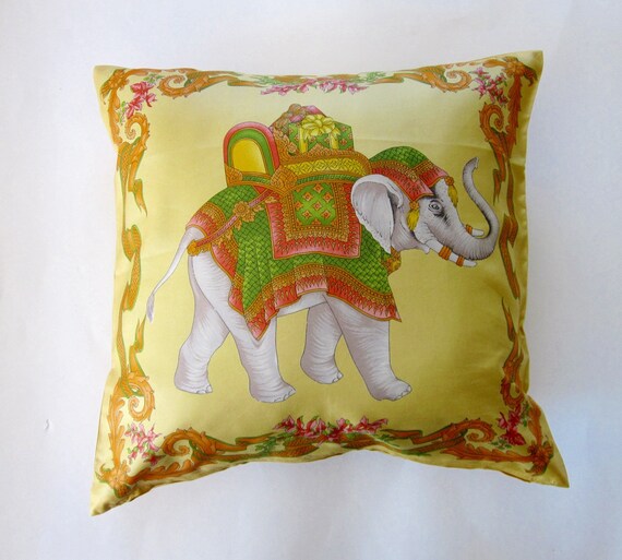 gold elephant cushion